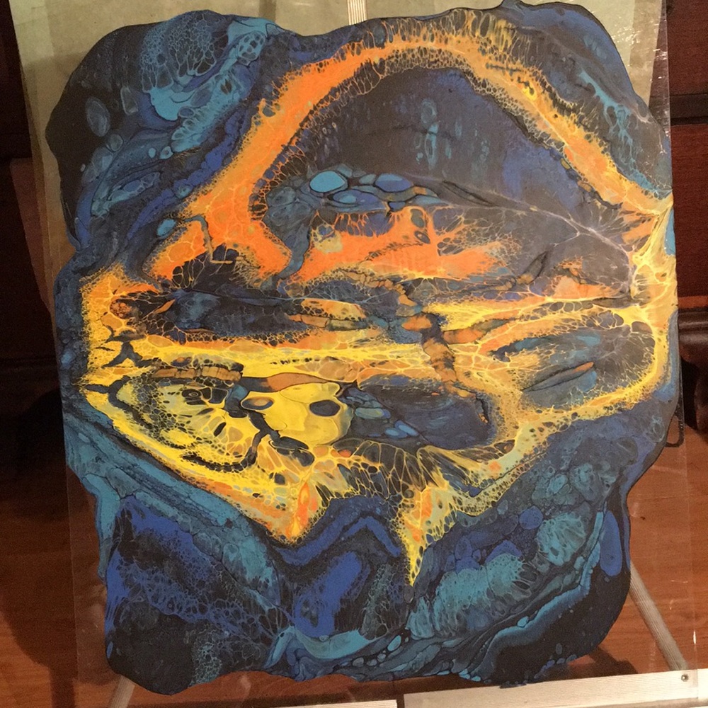 Original Artwork on Flexible Plastic. 16" by 20"